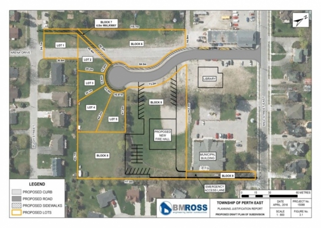 Proposed plan for the Perth East Subdivision development